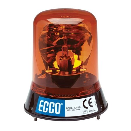 Ecco 5800 Rotating Strobe Beacon, Amber, Led Lamp, 3BoltFlange Mount, 12 Vdc13 W, 67 A 5840A